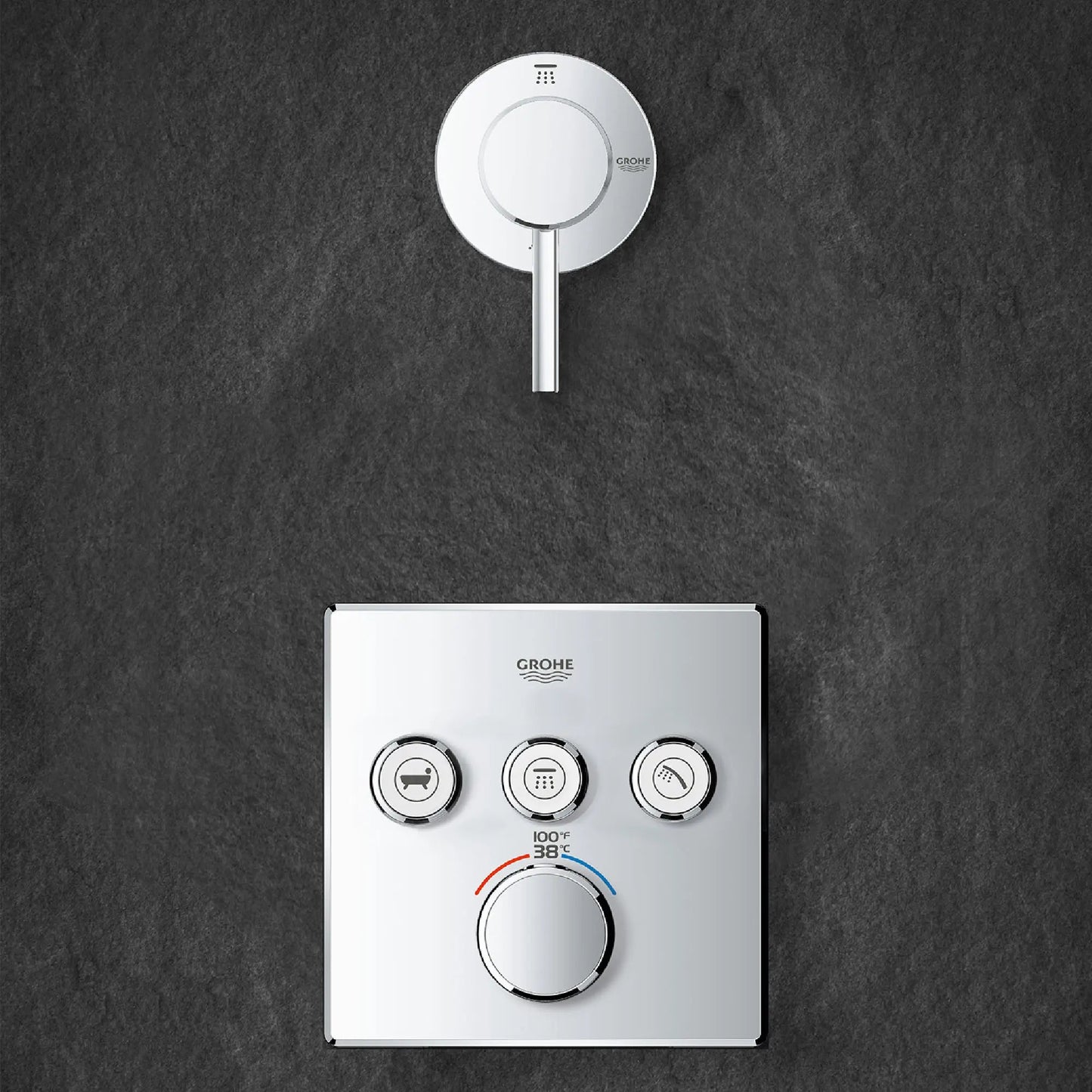 Grohe Triple Function Thermostatic Valve Trim