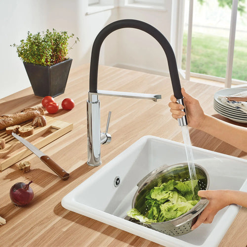 Grohe Concetto Single-Handle Semi-Pro Dual Spray Kitchen Faucet 1.75 Gpm - Golzar Home