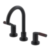 Rubinet Widespread Lav set (less drain) Matt Black