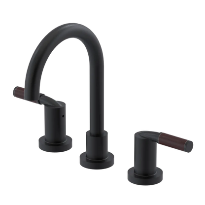 Rubinet Widespread Lav set (less drain) Matt Black