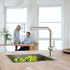 Minta Single-Handle Pull-Out Kitchen Faucet Dual Spray 6.6 L/Min - Golzar Home