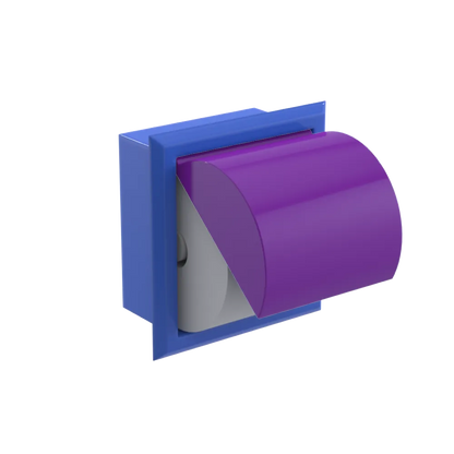 Rubinet RECESSED TOILET PAPER HOLDER Blu Jean