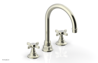 JAMESTOWN Widespread Faucet - High Spout - Cross Handle 165-03