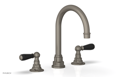 JAMESTOWN Widespread Faucet - High Spout - Lever Handle with "Black" Accents 165-04