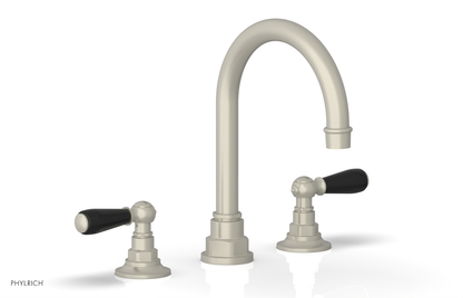 JAMESTOWN Widespread Faucet - High Spout - Lever Handle with "Black" Accents 165-04