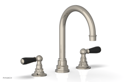 JAMESTOWN Widespread Faucet - High Spout - Lever Handle with "Black" Accents 165-04