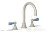 JAMESTOWN Widespread Faucet - High Spout - Lever Handle with "Light Blue" Accents 165-04