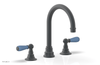 JAMESTOWN Widespread Faucet - High Spout - Lever Handle with "Light Blue" Accents 165-04