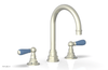 JAMESTOWN Widespread Faucet - High Spout - Lever Handle with "Light Blue" Accents 165-04