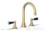 JAMESTOWN Widespread Faucet - High Spout - Lever Handle with "Navy Blue" Accents 165-04