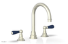 JAMESTOWN Widespread Faucet - High Spout - Lever Handle with "Navy Blue" Accents 165-04