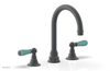 JAMESTOWN Widespread Faucet - High Spout - Lever Handle with "Turqoise" Accents 165-04