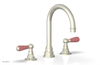 JAMESTOWN Widespread Faucet - High Spout - Lever Handle with "Pink" Accents 165-04