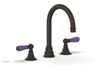 JAMESTOWN Widespread Faucet - High Spout - Lever Handle with "Purple" Accents 165-04