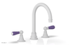 JAMESTOWN Widespread Faucet - High Spout - Lever Handle with "Purple" Accents 165-04