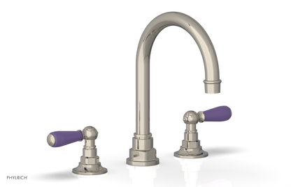 JAMESTOWN Widespread Faucet - High Spout - Lever Handle with "Purple" Accents 165-04