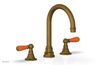 JAMESTOWN Widespread Faucet - High Spout - Lever Handle with "Orange" Accents 165-04
