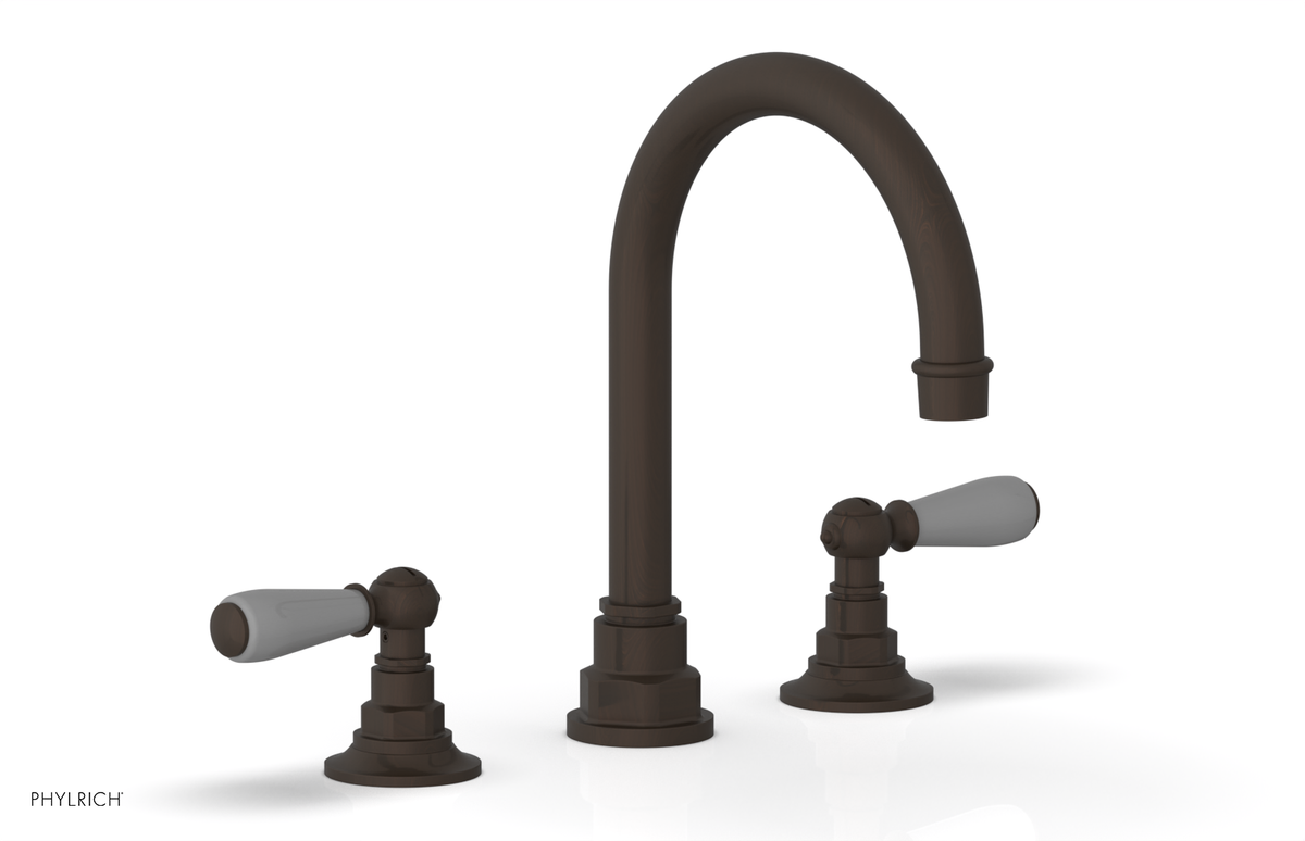 JAMESTOWN Widespread Faucet - High Spout - Lever Handle with "Grey" Accents 165-04