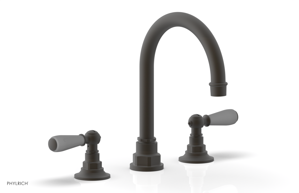 JAMESTOWN Widespread Faucet - High Spout - Lever Handle with "Grey" Accents 165-04