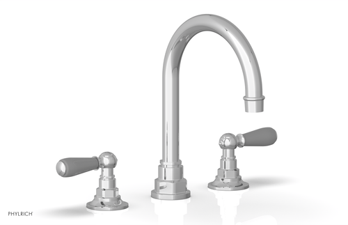 JAMESTOWN Widespread Faucet - High Spout - Lever Handle with "Grey" Accents 165-04