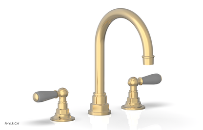 JAMESTOWN Widespread Faucet - High Spout - Lever Handle with "Grey" Accents 165-04
