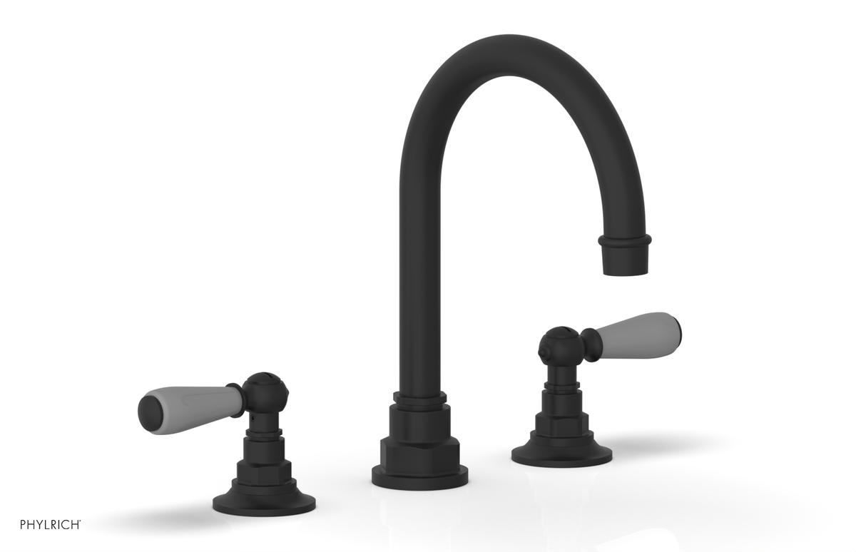 JAMESTOWN Widespread Faucet - High Spout - Lever Handle with "Grey" Accents 165-04