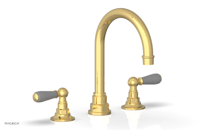 JAMESTOWN Widespread Faucet - High Spout - Lever Handle with "Grey" Accents 165-04