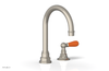JAMESTOWN Single Handle Faucet - High Spout - Lever Handle with "Orange" Accents 165-06