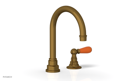 JAMESTOWN Single Handle Faucet - High Spout - Lever Handle with "Orange" Accents 165-06