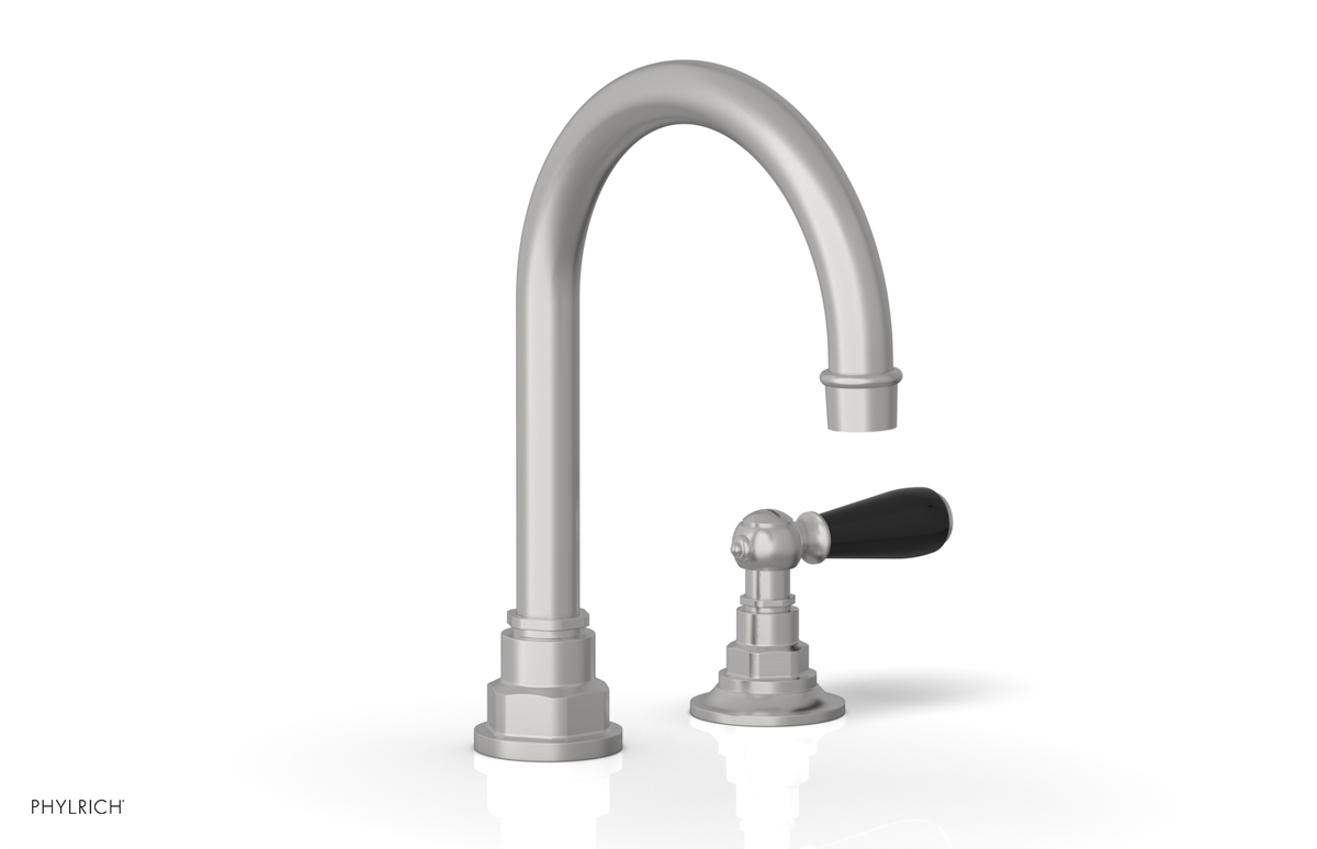 JAMESTOWN Single Handle Faucet - High Spout - Lever Handle with "Black" Accents 165-06