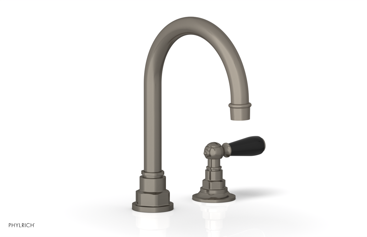 JAMESTOWN Single Handle Faucet - High Spout - Lever Handle with "Black" Accents 165-06