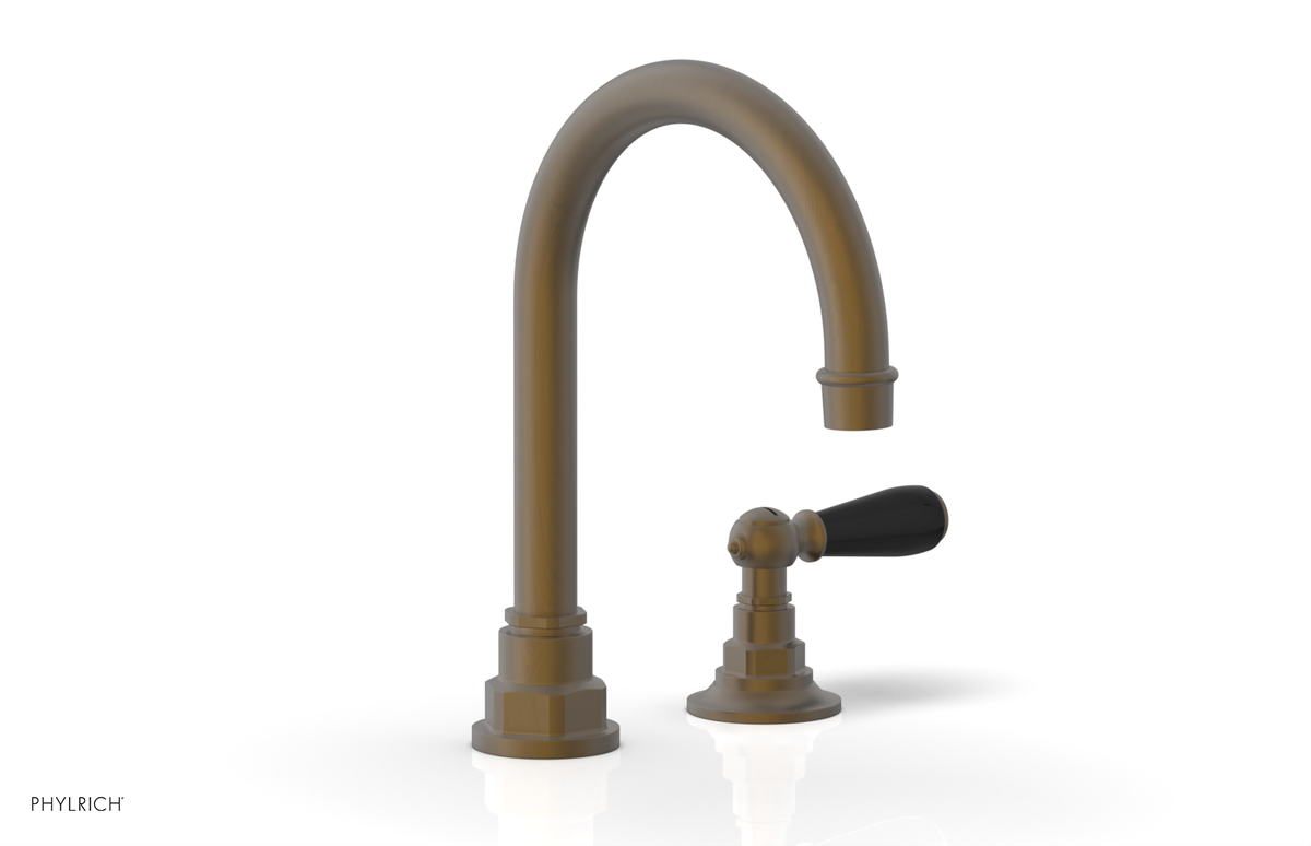 JAMESTOWN Single Handle Faucet - High Spout - Lever Handle with "Black" Accents 165-06