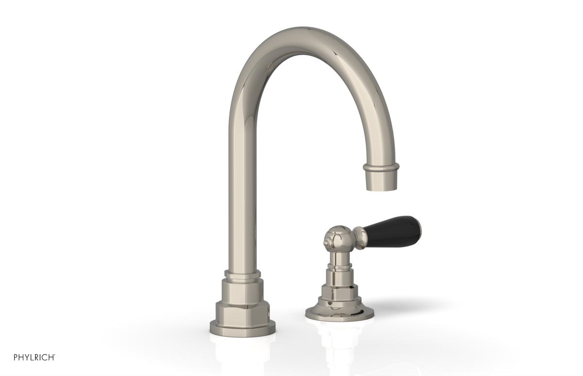 JAMESTOWN Single Handle Faucet - High Spout - Lever Handle with "Black" Accents 165-06