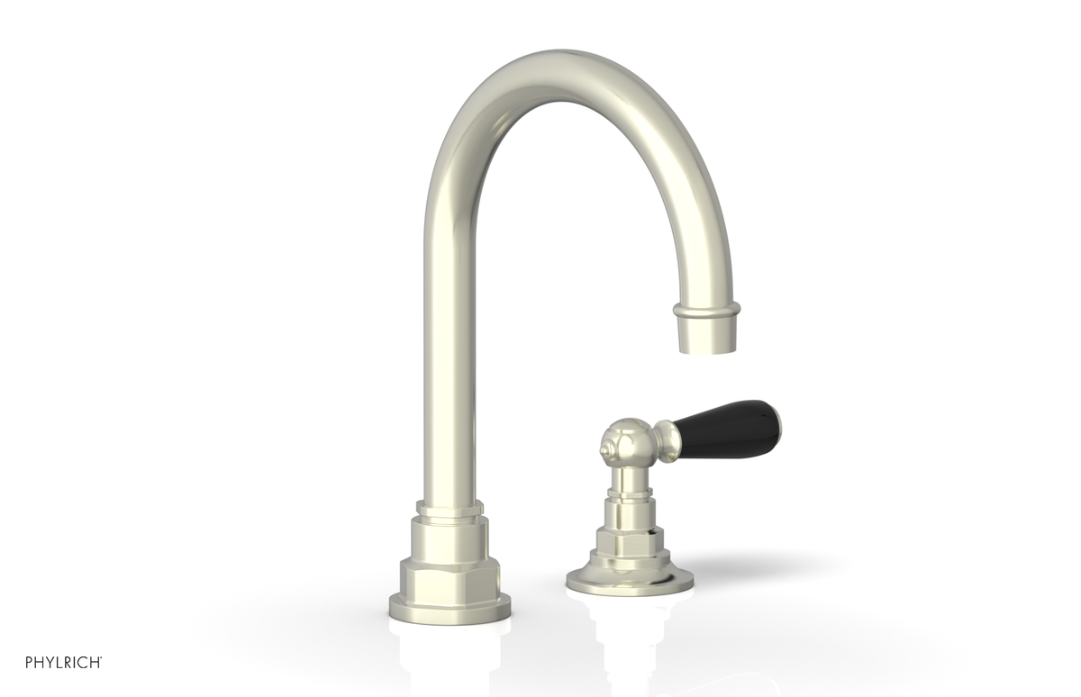 JAMESTOWN Single Handle Faucet - High Spout - Lever Handle with "Black" Accents 165-06