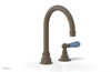 JAMESTOWN Single Handle Faucet - High Spout - Lever Handle with "Light Blue" Accents 165-06
