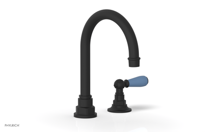 JAMESTOWN Single Handle Faucet - High Spout - Lever Handle with "Light Blue" Accents 165-06