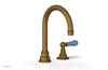 JAMESTOWN Single Handle Faucet - High Spout - Lever Handle with "Light Blue" Accents 165-06