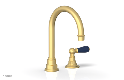 JAMESTOWN Single Handle Faucet - High Spout - Lever Handle with "Navy Blue" Accents 165-06