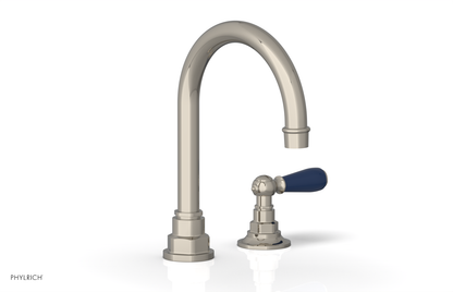 JAMESTOWN Single Handle Faucet - High Spout - Lever Handle with "Navy Blue" Accents 165-06
