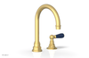 JAMESTOWN Single Handle Faucet - High Spout - Lever Handle with "Navy Blue" Accents 165-06