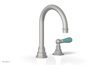 JAMESTOWN Single Handle Faucet - High Spout - Lever Handle with "Turqoise" Accents 165-06