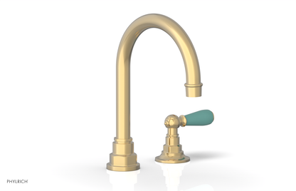 JAMESTOWN Single Handle Faucet - High Spout - Lever Handle with "Turqoise" Accents 165-06