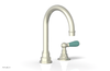 JAMESTOWN Single Handle Faucet - High Spout - Lever Handle with "Turqoise" Accents 165-06