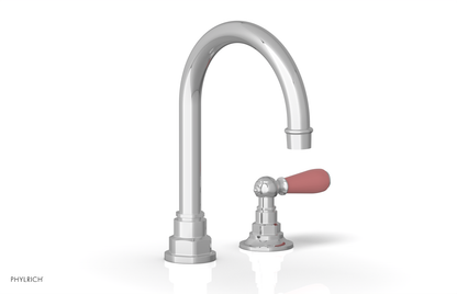 JAMESTOWN Single Handle Faucet - High Spout - Lever Handle with "Pink" Accents 165-06