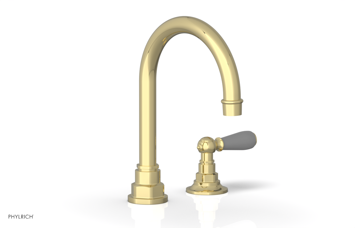 JAMESTOWN Single Handle Faucet - High Spout - Lever Handle with "Grey" Accents 165-06