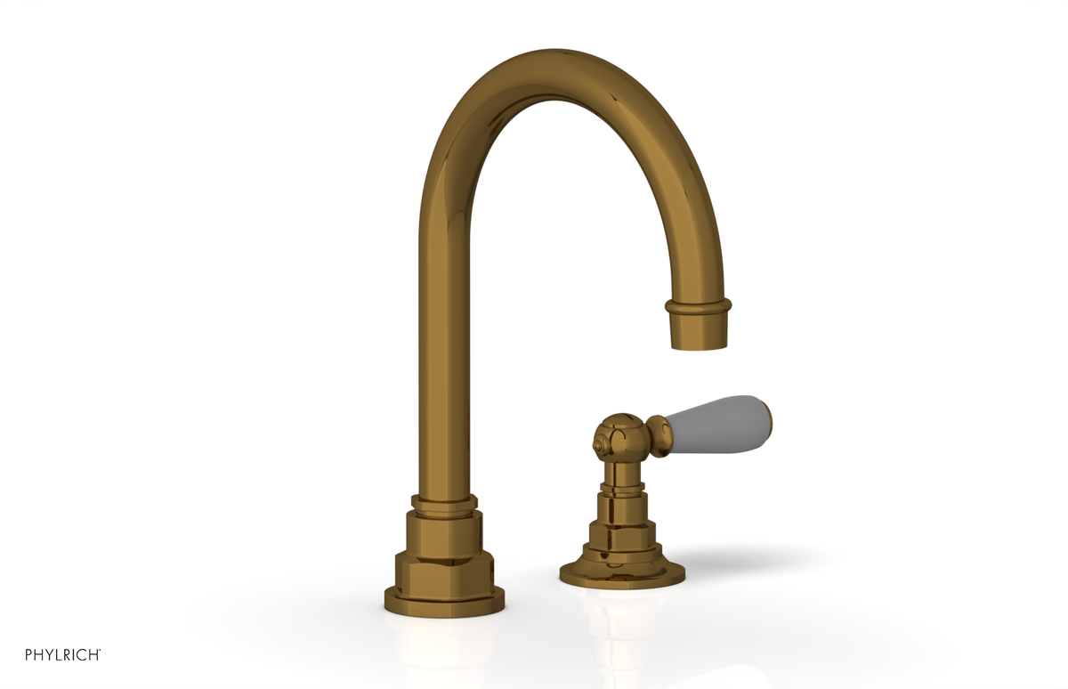 JAMESTOWN Single Handle Faucet - High Spout - Lever Handle with "Grey" Accents 165-06