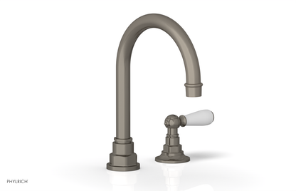 JAMESTOWN Single Handle Faucet - High Spout - Lever Handle with "White" Accents 165-06