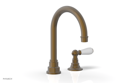 JAMESTOWN Single Handle Faucet - High Spout - Lever Handle with "White" Accents 165-06