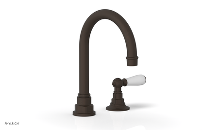 JAMESTOWN Single Handle Faucet - High Spout - Lever Handle with "White" Accents 165-06