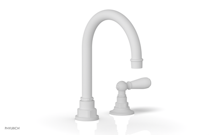 JAMESTOWN Single Handle Faucet - High Spout - Lever Handle with "White" Accents 165-06